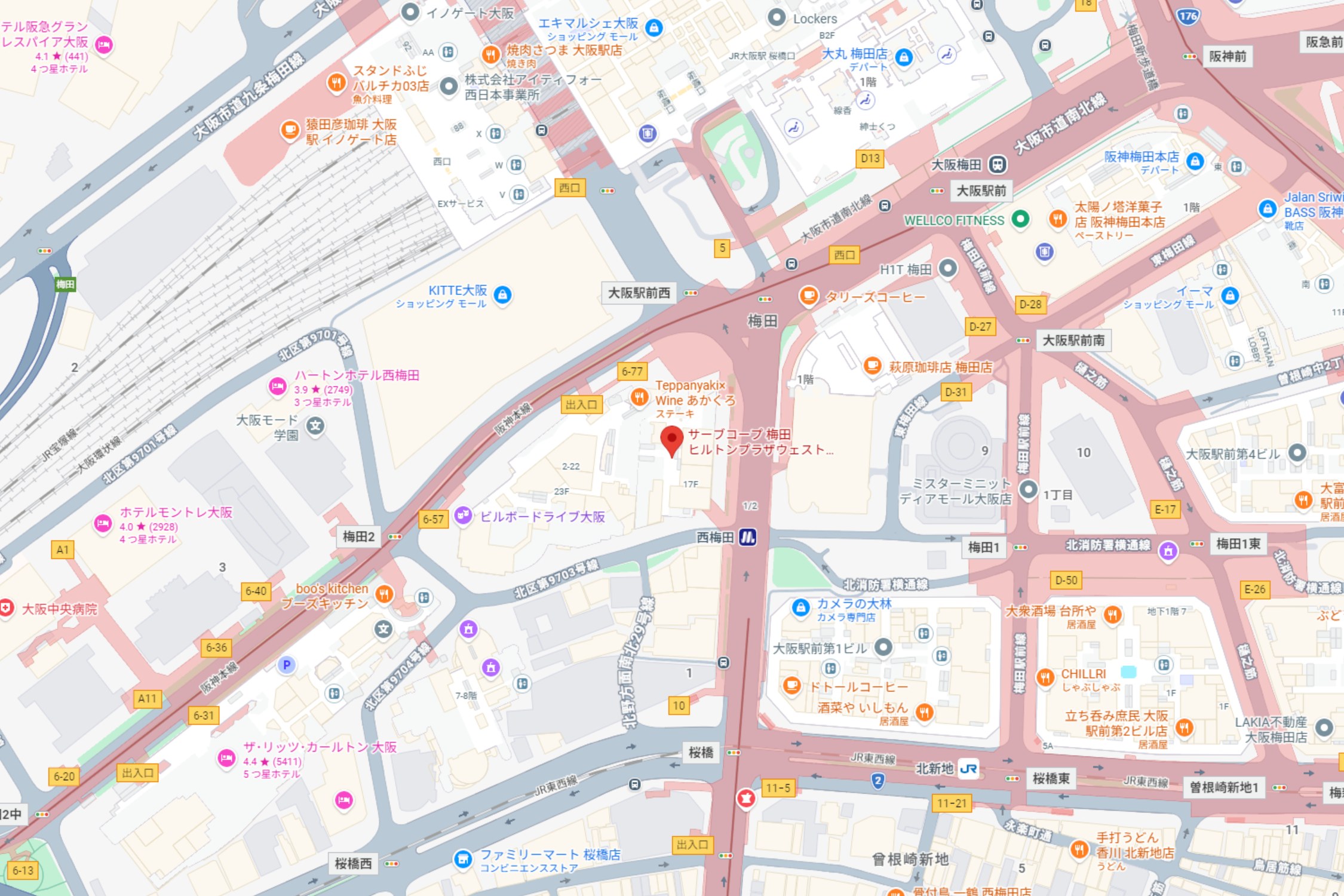 事務所の地図